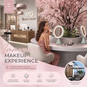 Muebles de Salón de Belleza de Lujo para Peluquería, Manicura y Pedicura, Juego Completo, Silla de Madera, Estación de Lavado de Cabello, Exhibidor de Esmaltes de Uñas para <span class=keywords><strong>Centro</strong></span> de Estética - Product Image 4