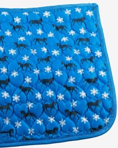 Vente chaude Premium Confortable Bleu Anglais Selle Cheval Motif Pad Coton/Polyester avec Mousse Souple pour Équitation - Product Image 2