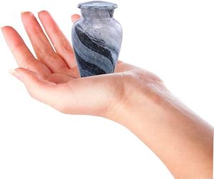 Handmade <b>Large</b> Adult Size Mosaic Aluminium Glass Cremation <b>Urn</b> Individual Tiles Hand Applied Unique Funerals Funeral Supplies - Product Image 1