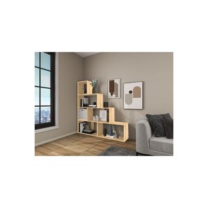 Estantería versátil de madera Scala, librero, organizador para sala de estar u oficina que ahorra espacio, de fabricante turco - Product Image 1