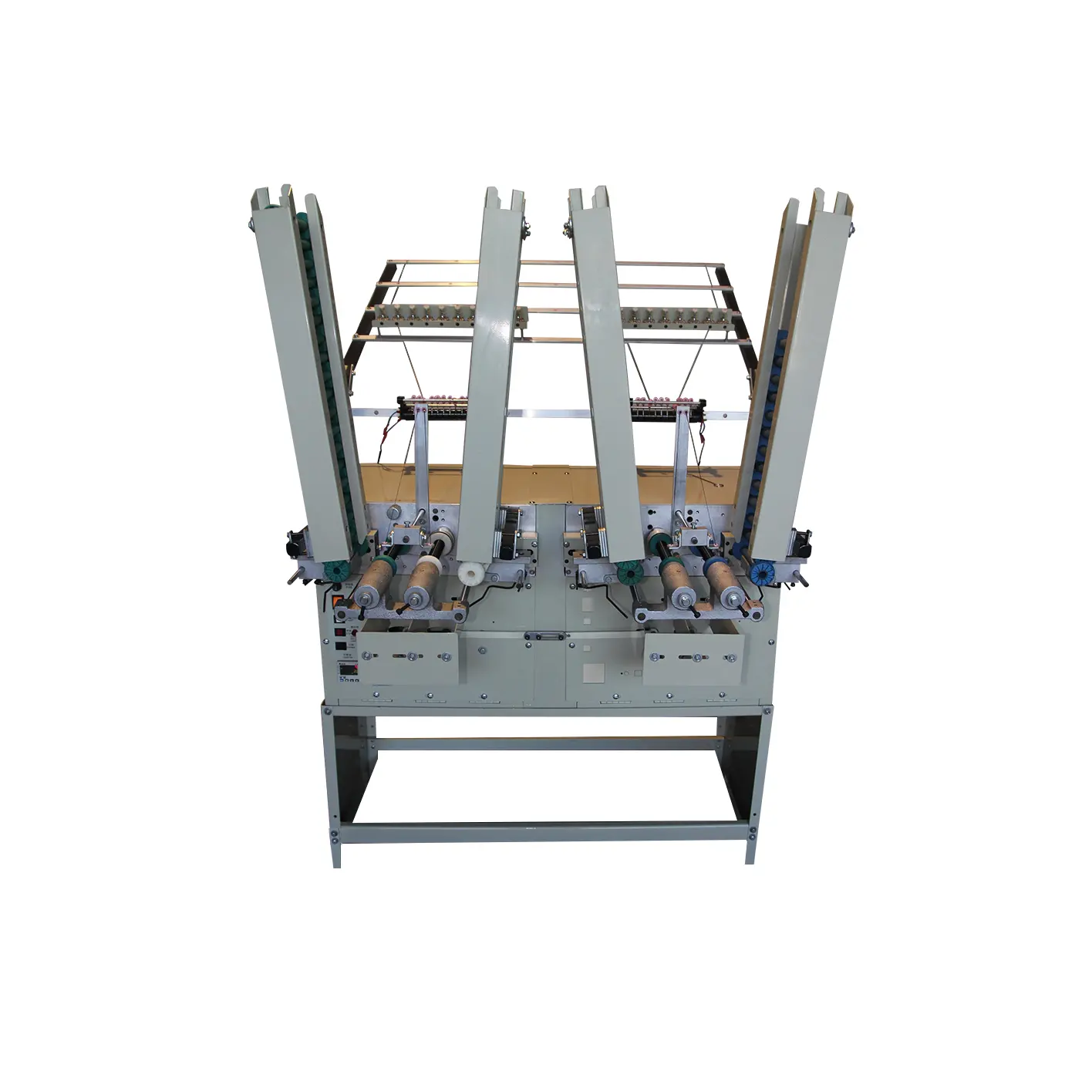 High-speed fully automatic 4 spindle yarn rewinding machine