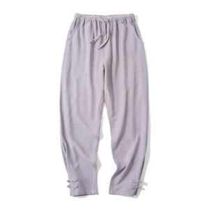 Pantalones de Golf Personalizados de Lujo con Logotipo Reflectante, Cierre de Cremallera, Cintura Elástica, Pantalones Deportivos Apilados, Pantalones Chinos Harem Estilo Hip Hop para Hombre - Product Image 2