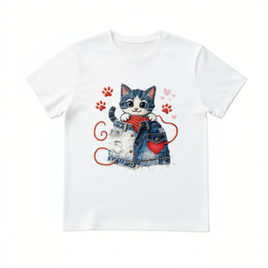 T-Shirt Unisex Oversize Personalizzata in Cotone 210GSM con Stampa DTG Frontale Logo Rose 100% Cotone - Product Image 2