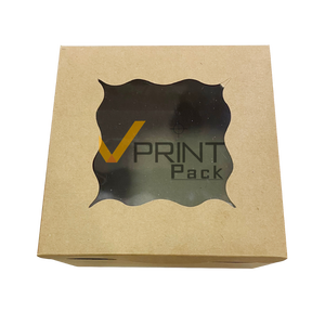 Caja de Embalaje Rígida para Donuts y Galletas, Desechable, Ecológica, de Grado Alimenticio, 8.3x10.5x2.5 Pulgadas, Cartón Francés, Impresión Offset, Transparente - Product Image 4