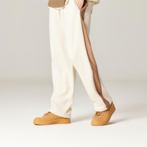 Pantalones de chándal deportivos informales de cintura media-alta Color rayado bordado Jogger Baggy Heavyweight Nylon Cargo Loose Fit Work - Product Image 2