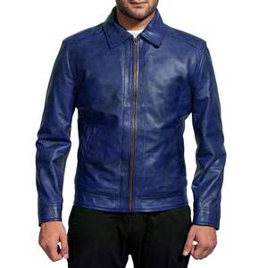 Hot <b>Sale</b> Unisex Synthetic Leather Jacket Casual Winter Hooded Windproof Breathable Outdoor Comfortable Custom Front Cotton <b>Lined</b> - Product Image 4