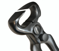 Pince à sabot de haute qualité tondeuse à sabot outil de maréchal-ferrant enduit de poudre noire pour les grands animaux cheval utilisation finition terne coupe aiguisée