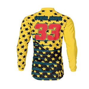 เสื้อกีฬา BMX แห้งเร็วระบายอากาศสำหรับผู้ชายและผู้ใหญ่เสื้อกีฬาวิบาก - Product Image 4