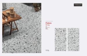 Baldosas de Porcelana con Aspecto de Terrazo, Talladas, 600x1200, Gris - Product Image 2