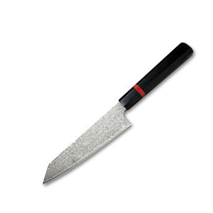 Juego de Cuchillos de Cocina Profesionales de 8 Pulgadas, Acero Inoxidable Damasco, Hoja Recta, Mango de Madera Recubierta, Ambidiestros - Product Image 1