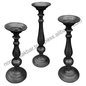 Vente en gros 2026 Bougeoirs en fonte d'aluminium de haute qualité Support en métal et cristal pour la maison Centre de table de Noël pour tous - Product Image 6