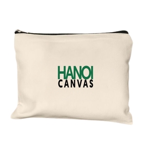 Directly Manufactured BSCI Vietnam Eco-Friendly Soft Cotton Canvas <b>Makeup</b> Bag Fashionable Cosmetics <b>Case</b> Zipper Plain Pattern - Product Image 6