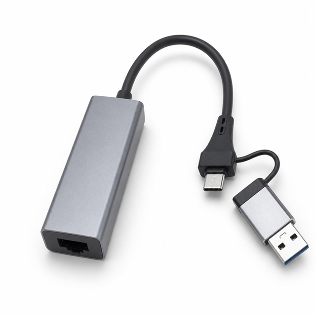 USB C to Ethernet Adapter 2.5G Aluminum USB 3.0 to RJ45 Gigabit LAN Adapter for Laptop Tablet OEM Factory
