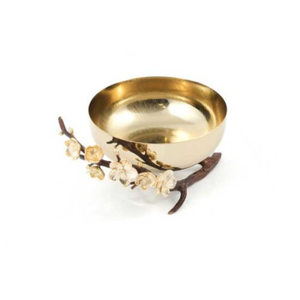 Vajilla de comedor con acento Floral antiguo, cuenco para servir frutas, cuenco para servir alimentos de Metal dorado de calidad Premium a precio de fábrica - Product Image 2