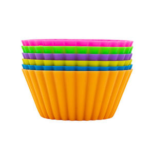 Cake Molds Basics Reusable Food Grade <b>Silicone</b> Baking Cups Muffin Liners BPA Free Heat Resistant Dishwasher Safe Cake <b>Tools</b> - Product Image 2