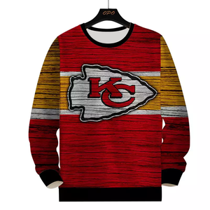 Sweat-shirt à col rond imprimé par sublimation, coupe classique pour homme, en polyester tricoté, pull décontracté d'automne - Product Image 6