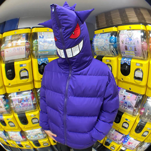 Haute qualité hiver orignal rembourré doudoune coton hommes à capuche surdimensionné Streetwear pleine fermeture éclair à capuche vers le bas manteau unisexe - Product Image 3