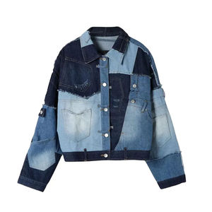 Chaquetas vaqueras de mezclilla con tinte de corbata a la moda clásicas personalizadas unisex para hombre, venta al por mayor, manga Regular con decoración de botones, temporada de invierno - Product Image 2