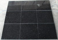 Carreaux de granit noir Galaxy poli de conception moderne haut de gamme 305x305mm, épaisseur 10mm, durables, découpés sur mesure, pour murs et sols intérieurs, 5+