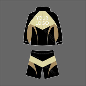 Costume coupe-vent respirant en nylon imprimé personnalisé pour hommes vente en gros 2026 ensembles courts Streetwear à fermeture éclair complète pour l'hiver - Product Image 2