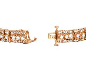 Minimalist Design Luxury Hand <b>Crafted</b> Round Moissanite Diamond Studded In 925 Silver Classic Bracelet For Her - Product Image 4