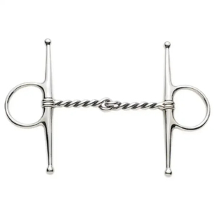 Bocado de alambre trenzado de mejilla completa con boquilla pulida para equitación, entrenamiento y uso ecuestre - Product Image 2