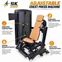 Mesin Chest Press Cerdas SK LZN1 dengan Layar Digital, Tumpukan Beban, Sandaran, dan Pegangan untuk Latihan Kekuatan Tubuh Bagian Atas