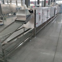 Ligne de production de nouilles avec tunnel de cuisson à la vapeur, machine automatique de fabrication et de cuisson de nouilles en tunnel