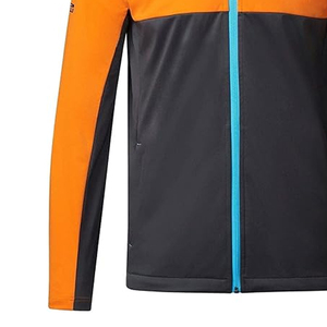 Veste polaire pour homme en gros personnalisée, chaude, douce, décontractée, avec fermeture éclair, col montant, écologique, coupe-vent, PU sur le devant, fabrication en usine - Product Image 6