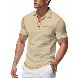 Alta calidad secado rápido transpirable poliéster Spandex Digital impreso Regular Fit Golf camisa para hombres Casual verano para Polo camisa - Product Image 2