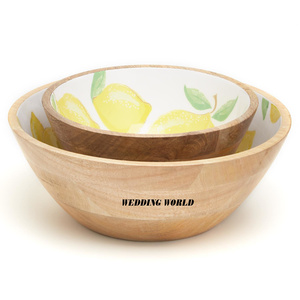 Última colección Cuenco de chocolate de madera hecho a mano de alta calidad Personalizado Nuevo Cuenco dulce de madera Fiestas de diseño moderno y creativo - Product Image 2