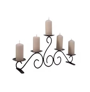 Portavelas de metal de primera calidad ideal para hoteles, bodas y decoración de la Mesa del hogar, artículo de tendencia superior - Product Image 6