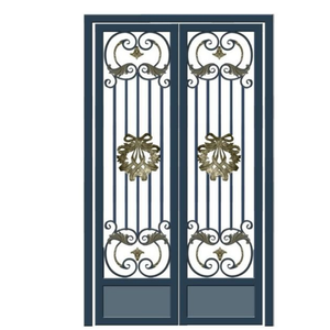 Puertas de entrada de hierro hechas a mano y ventanas de diseño de acero duradero de Vietnam con detalles decorativos llamativos - Product Image 5