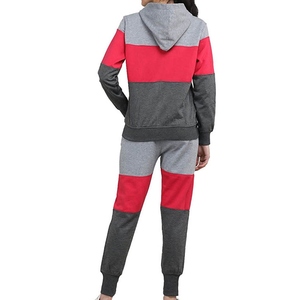 Ensemble de survêtement pour femme, fermeture éclair, design décontracté, manches longues, coupe régulière, 2 pièces, tenue de jogging d'entraînement - Product Image 2