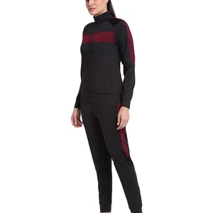 OEM logotipo personalizado 100% algodón de peso pesado en blanco deportes Jogger Suit cremallera completa sudaderas con capucha y pantalones de chándal para las mujeres de diseño - Product Image 3