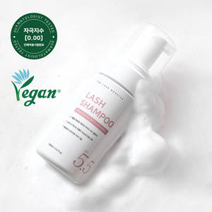 แชมพูทำความสะอาดขนตา LAMON Vegan Lash Shampoo แบบโฟมนุ่ม 5.5 ทำความสะอาดขนตาอย่างอ่อนโยน ระดับการระคายเคือง 0.00 ได้รับการรับรองวีแกน ปลอดภัยสำหรับต่อขนตา - Product Image 1