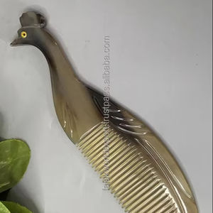 หวีฮอร์นธรรมชาติสำหรับจัดแต่งทรงผมใหม่ที่ดีที่สุดสำหรับเป็นของขวัญคริสต์มาสหวีเขาควายวัวขายส่งจากอินเดีย - Product Image 1