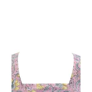 Túnica Kaftan 100% Algodón para Mujer, Estampado Floral, Estilo Hippie, para Usar como Cubre Traje de Baño - Product Image 2