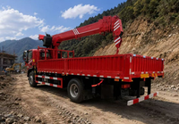 Camion grue diesel manuel Shacman 8x4, moment de charge élevé (40T.M), hauteur de levage de 18 m pour la construction et la logistique