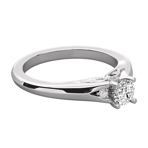 Anillo de Diamante Cultivado en Laboratorio con Oro de 14K para Mujer - Product Image 6