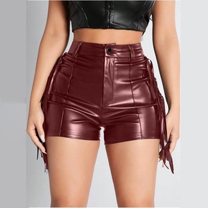 Customised Disco Leather <b>Shorts</b> For Women Sexy Club Party Night Out Trendy Fashion New Design Cheap Price Affordable New Trend - Product Image 4