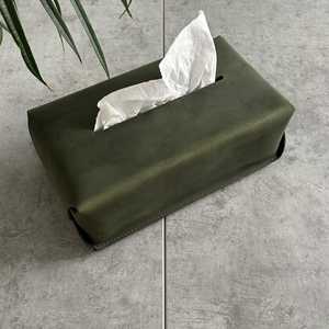 Boîte à mouchoirs de luxe légère pour hôtel et maison Tiroir en cuir pour salon Publicité promotionnelle Cadeau Tiroir en papier LBTC-0018B - Product Image 1