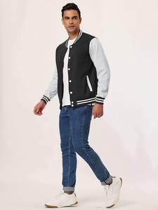 แจ็กเก็ตเบสบอลแฟชั่นลำลองสำหรับผู้ชาย, แจ็คเก็ตผ้าฝ้ายโพลีเอสเตอร์สำหรับใส่ได้ทั้งชายและหญิง - Product Image 4