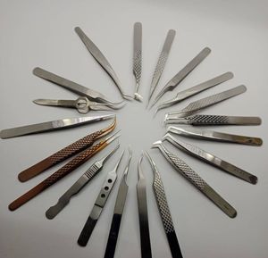 Best Selling Anti-Magnetic 10mm Eyelash Tweezers Stainless Steel Precision <b>Tools</b> <b>Pink</b> Green Black Heart Tip <b>Box</b> Packaging OEM - Product Image 4
