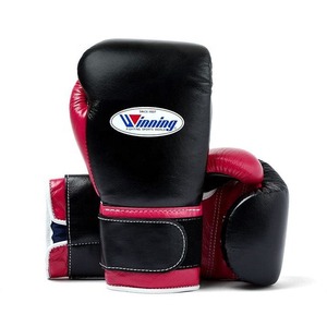 Gants de boxe personnalisés en velcro rose et noir Gants de boxe professionnels sur mesure Engrenages de combat de qualité supérieure - Product Image 1