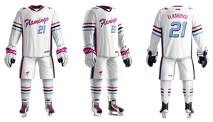 Vente directe d'usine, meilleur prix, service OEM, uniforme de hockey sur glace personnalisé imprimé par sublimation - 100% polyester unisexe, séchage rapide - Product Image 5