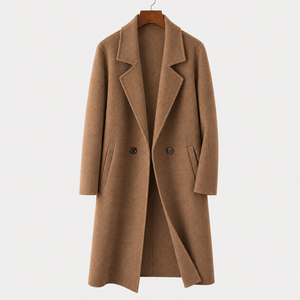 <span class=keywords><strong>Cappotti</strong></span> Invernali Lunghi in Lana per <span class=keywords><strong>Uomo</strong></span>, <span class=keywords><strong>Doppiopetto</strong></span>, Personalizzabili OEM, con Spalle Scese, in Lana Merino Premium, Produzione di Fabbrica - Product Image 4