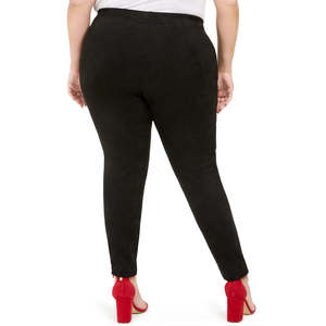 Pantalon slim taille haute décontracté style crayon noir pour femme Tommy Hilfiger, grande taille, longueur cheville, taille 3X - Product Image 2