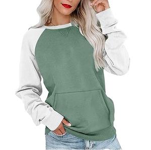 Sudaderas con Mangas Raglán y Bolsillos Tipo Canguro, Ropa de Calle de Invierno, Cuello Redondo, Botones, Corte Regular, Unisex, Transpirable, Felpa de Algodón - Product Image 6