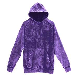 Sudadera con capucha de gran tamaño lavada con ácido, Jersey de algodón pesado, ropa de calle, sudadera informal para hombres y mujeres, moda diaria - Product Image 2